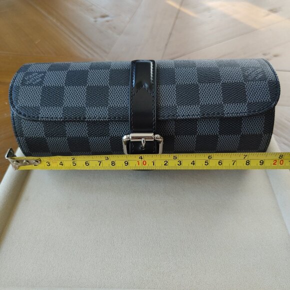 Louis Vuitton Monogram Eclipse black Watch Travel Pouch (New) - Picture 9 of 10